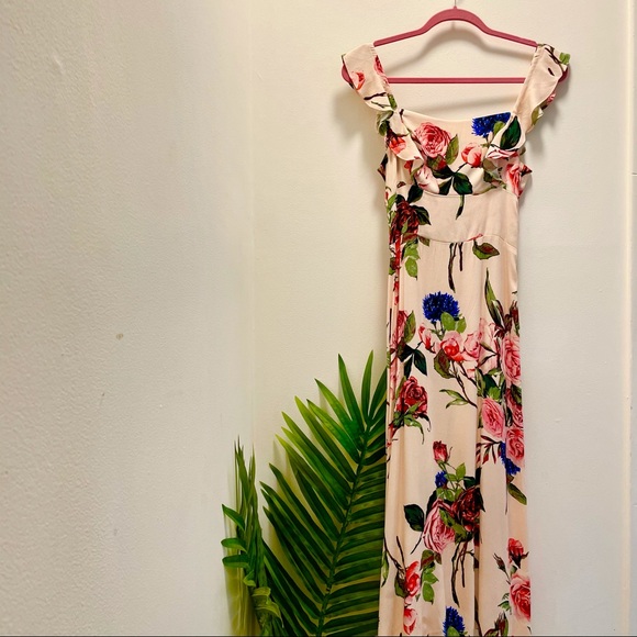 AFRM Haidee ruffle midi dress (worn once) - Picture 2 of 7